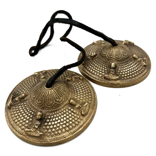 Tibetan Tingsha Cymbals - Five Buddha - 9.5 cm