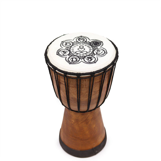 Wide Top Djembe Drum - Chakra - 30 cm