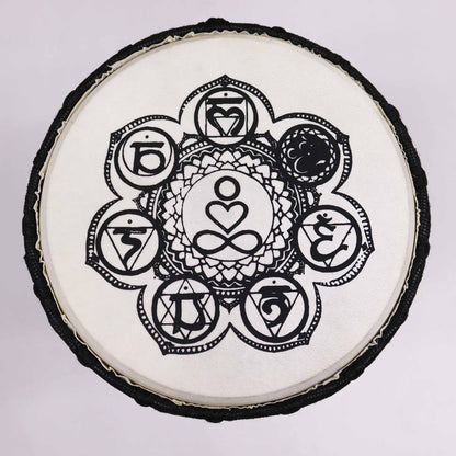 Wide Top Djembe Drum - Chakra - 30 cm