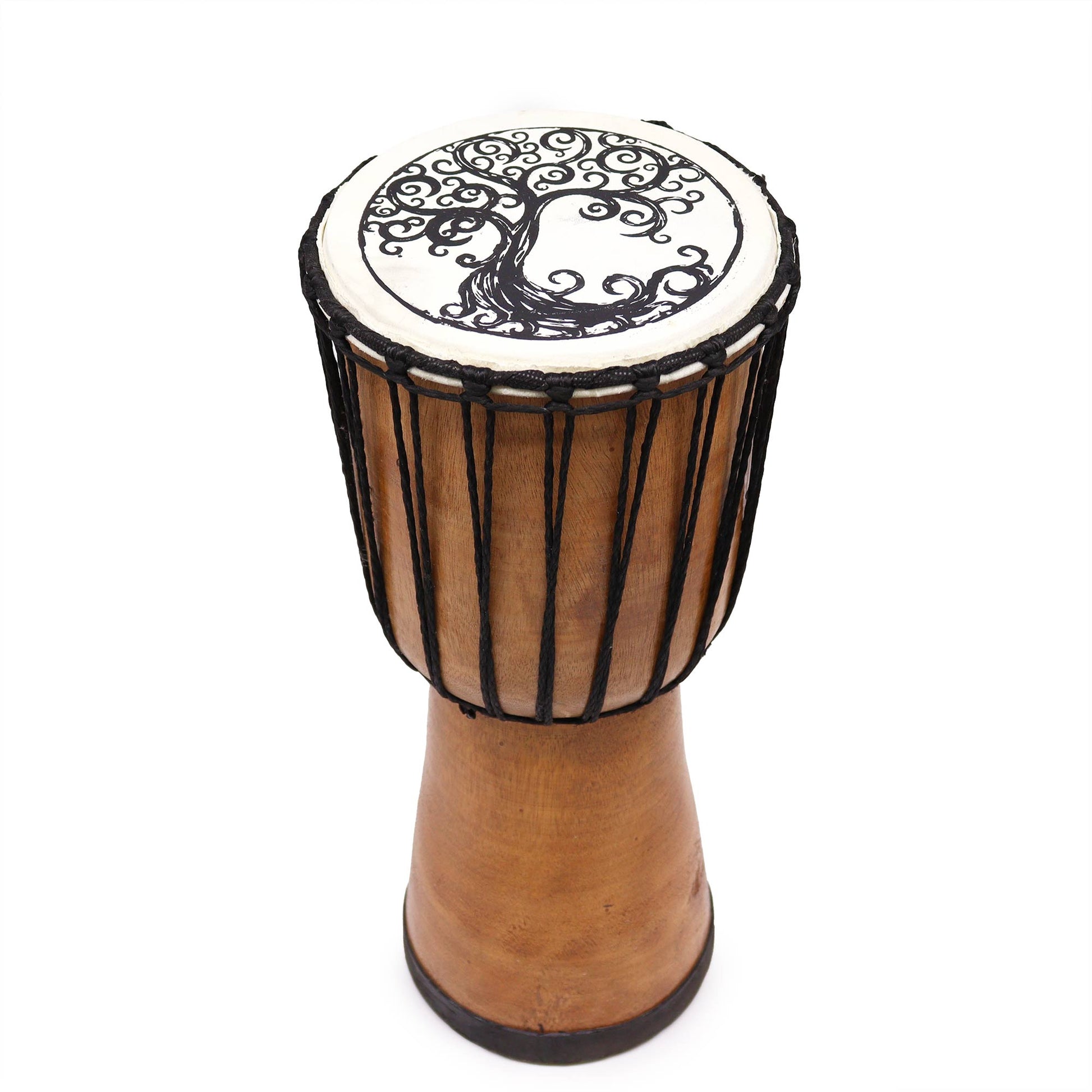 Wide Top Djembe Drum - Tree of Life - 40 cm