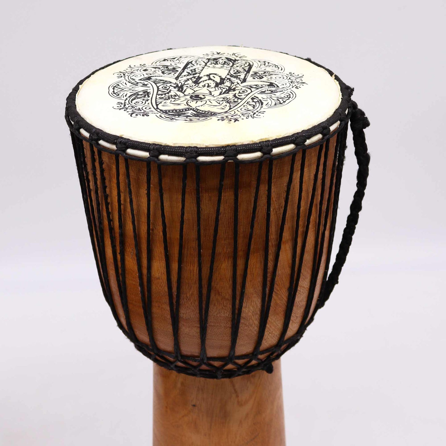 Wide Top Djembe Drum - Hamsa - 50 cm