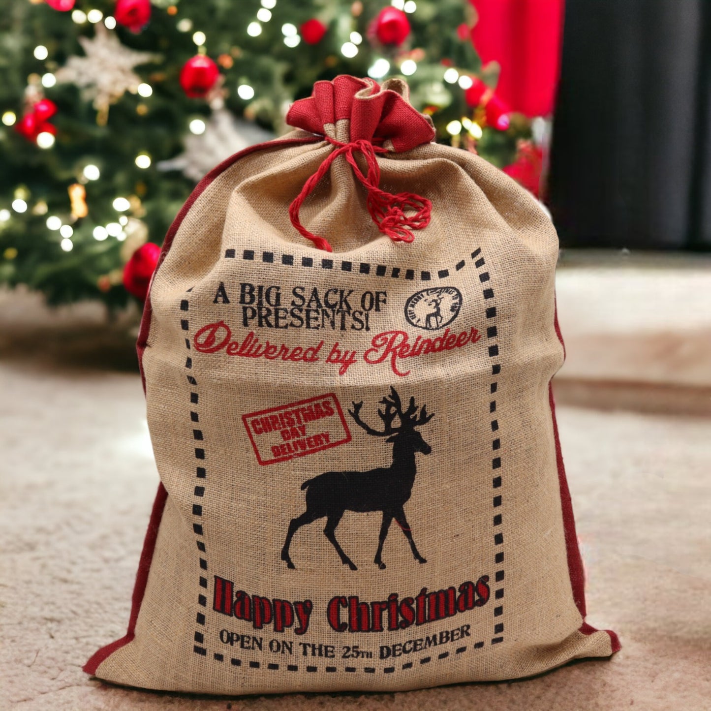 Santa Sack - Delivered By Reindeer