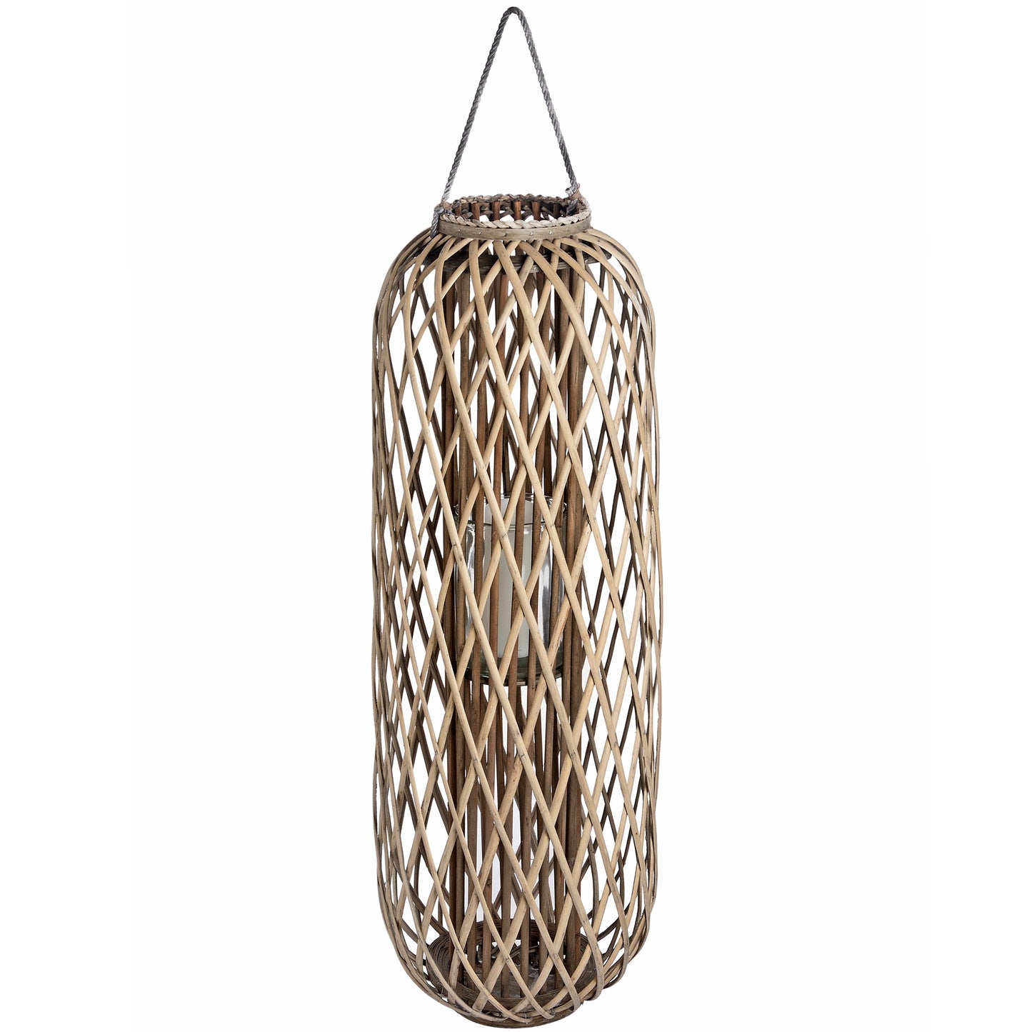 Standing Wicker Lantern - Huge