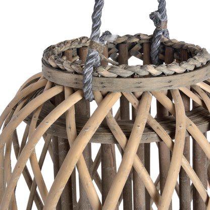 Standing Wicker Lantern - Large