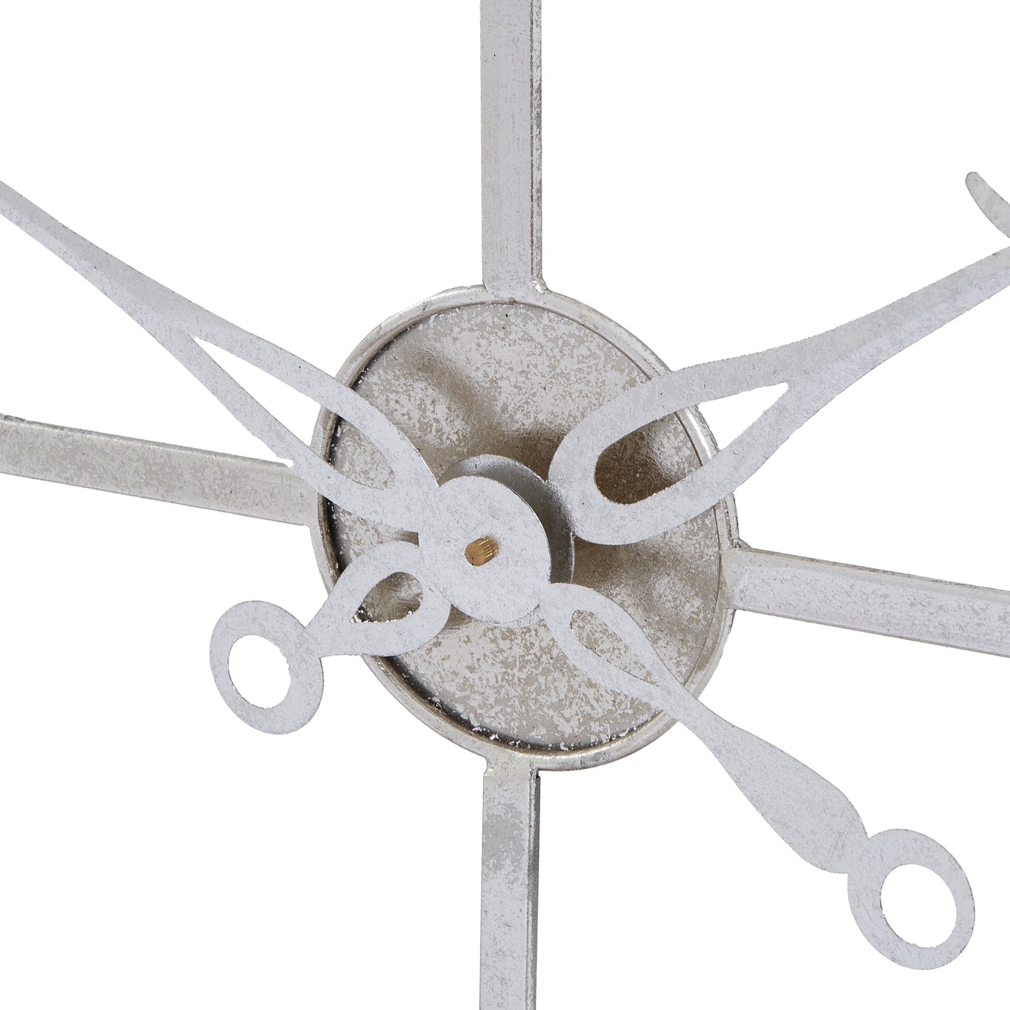 Silver Foil Skeleton Wall Clock - Large