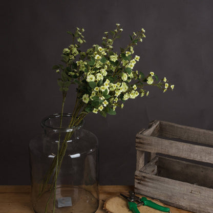 Green Wild Meadow Rose Spray