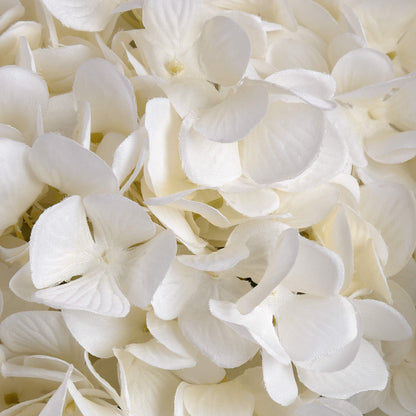 Oversized White Hydrangea Stem