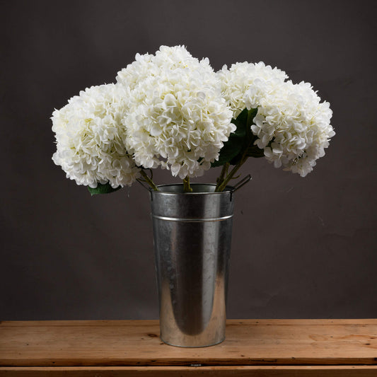 Oversized White Hydrangea Stem