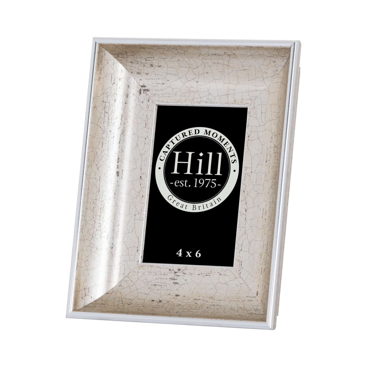 Antique Silver Crackled Effect Photo Frame - 4 x 6 inch