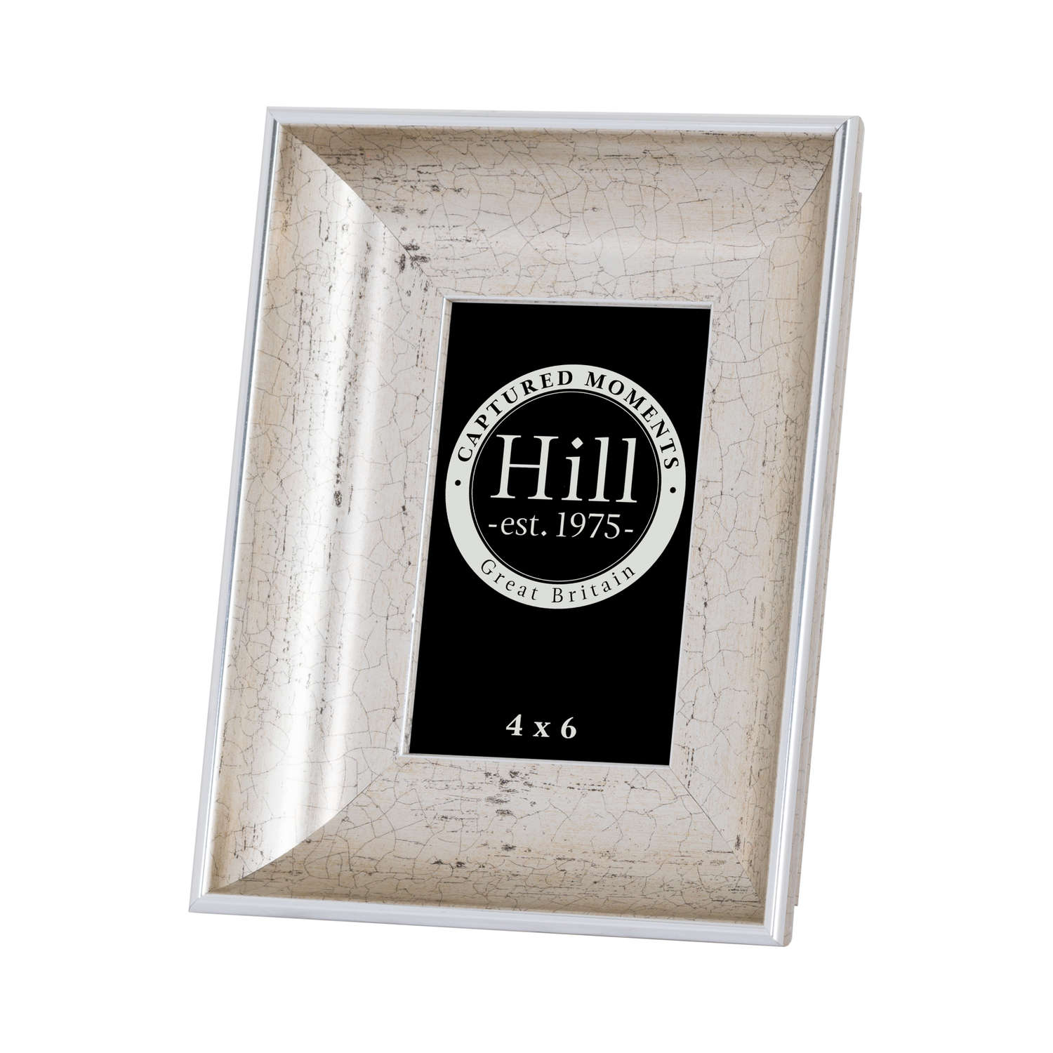 Antique Silver Crackled Effect Photo Frame - 4 x 6 inch