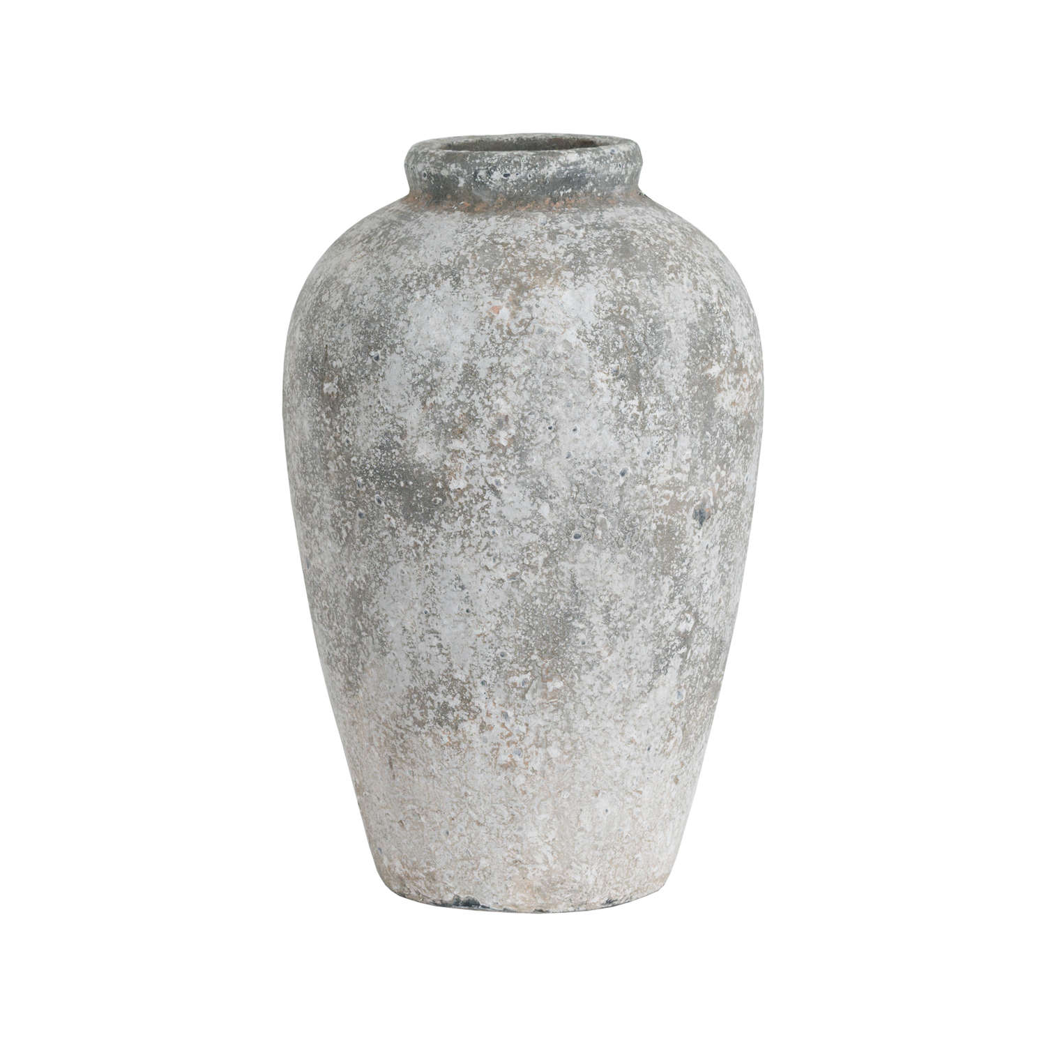 Aged Stone Ceramic Vase - Tall