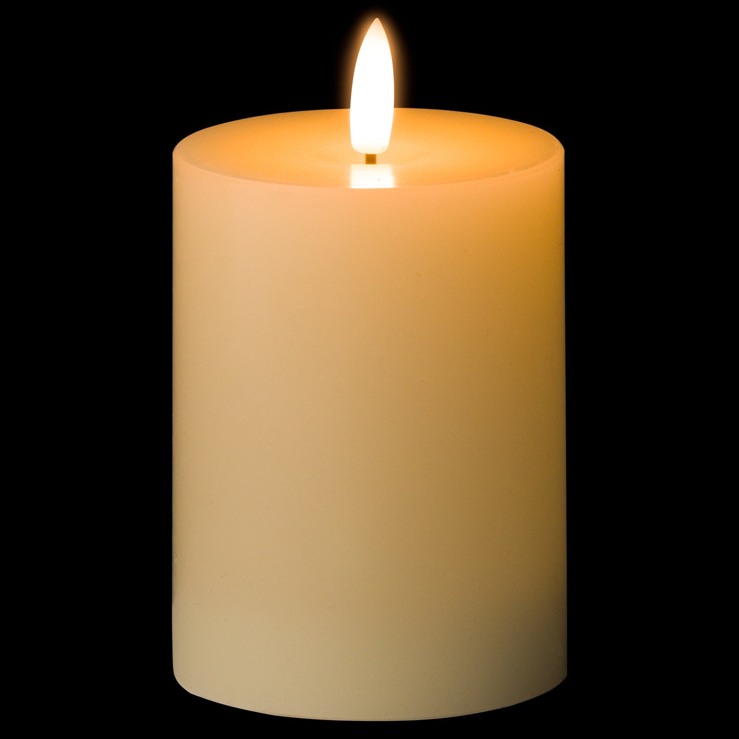 Luxe Collection Natural Glow LED Cream Candle - 3 x 4 inch