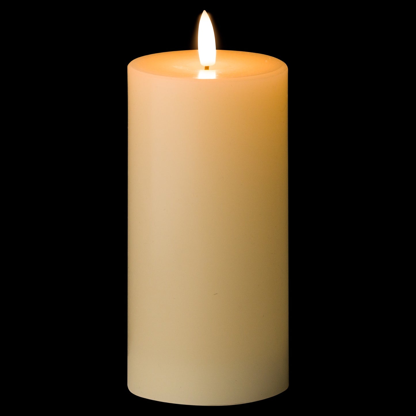 Luxe Collection Natural Glow LED Cream Candle - 3 x 6 inch