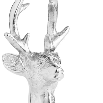 Silver Nickel Bottle Stopper - Reindeer