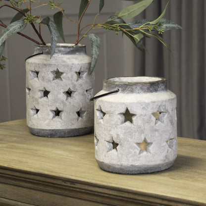 Bloomville Stone Star Lantern - Large