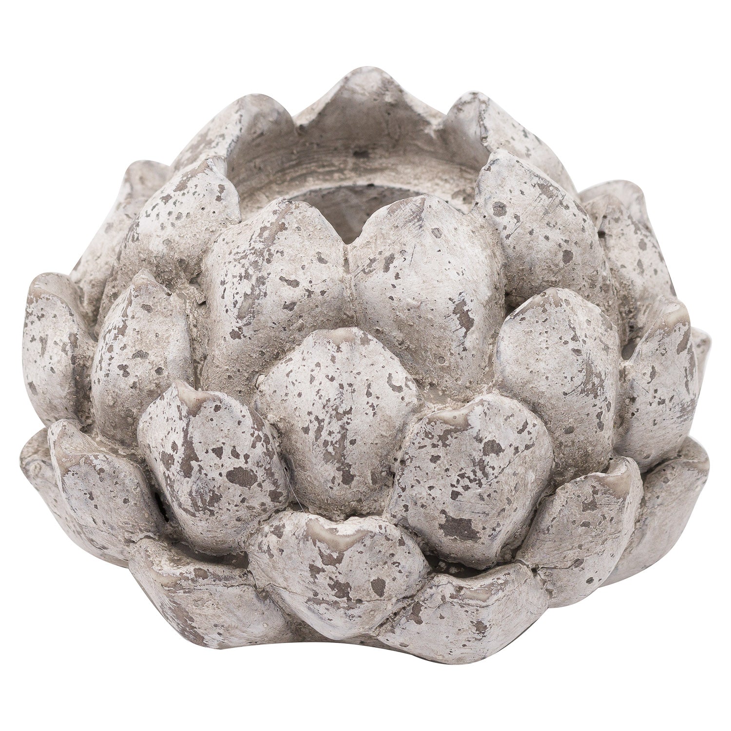 Stone Effect Acorn Tea Light Holder - Large