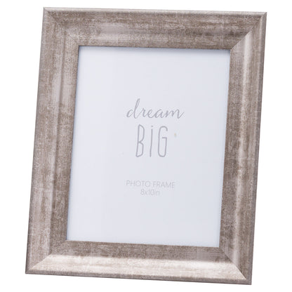 Convex Matt Silver Photo Frame - 8 x 10 inch