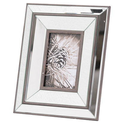 Tristan Mirror And Wood Photo Frame - 4 x 6 inch