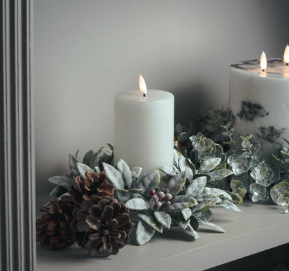 Luxe Collection Natural Glow LED White Candle - 3 x 6 inch
