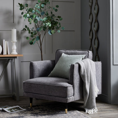 Hampton Grey Arm Chair - Large