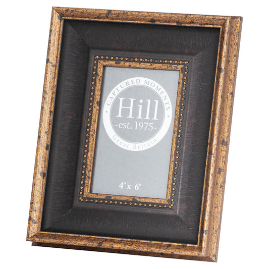 Black  Antique Gold Beaded Photo Frame - 4 x 6 inch