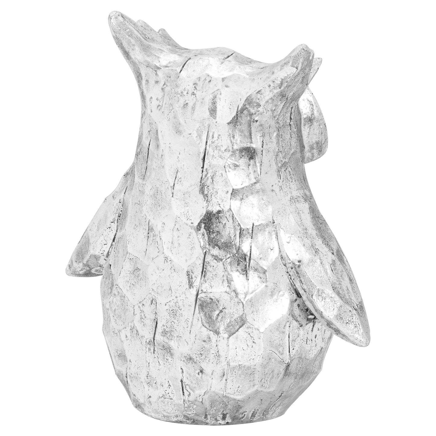 Olive The Silver Ceramic Owl - Large