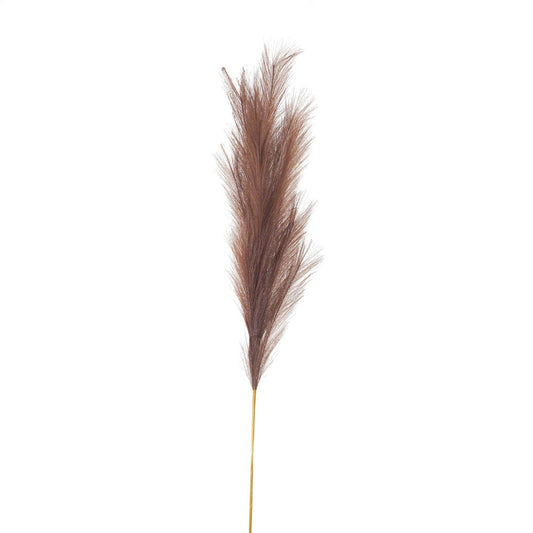 Taupe Faux Pampas Grass Stem - Large