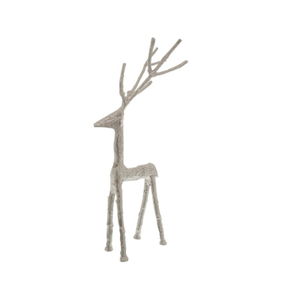 Silver Standing Stag Ornament - Small
