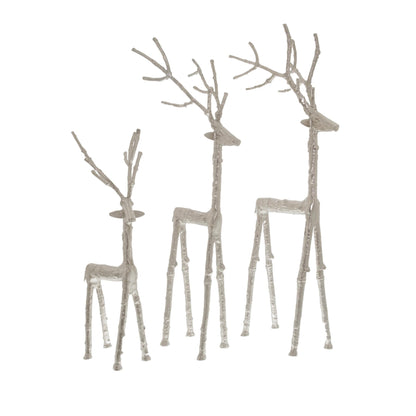 Silver Standing Stag  Ornament - Large