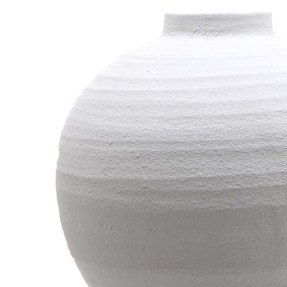Tiber Matt White Ceramic Vase - Large