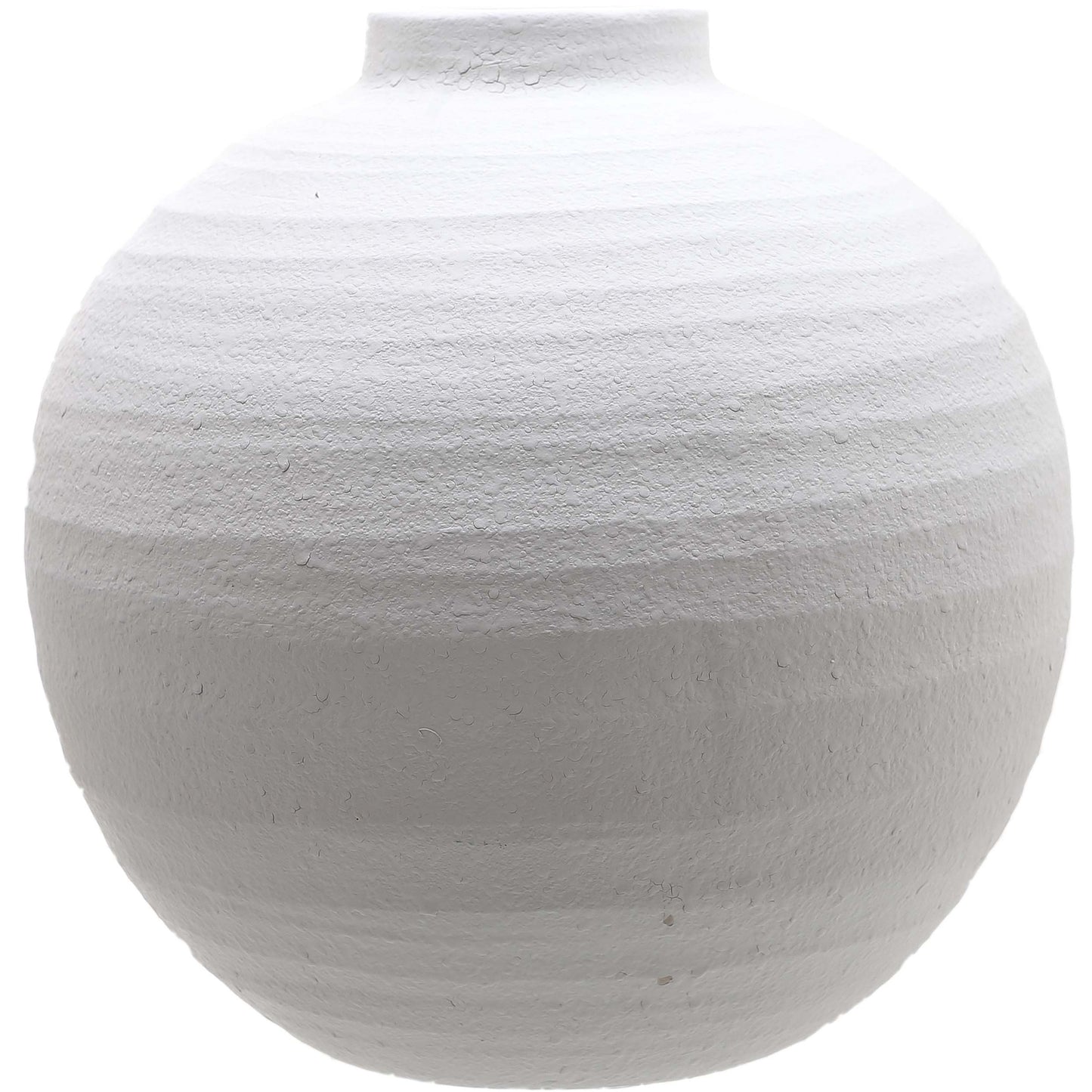 Tiber Matt White Ceramic Vase - Large