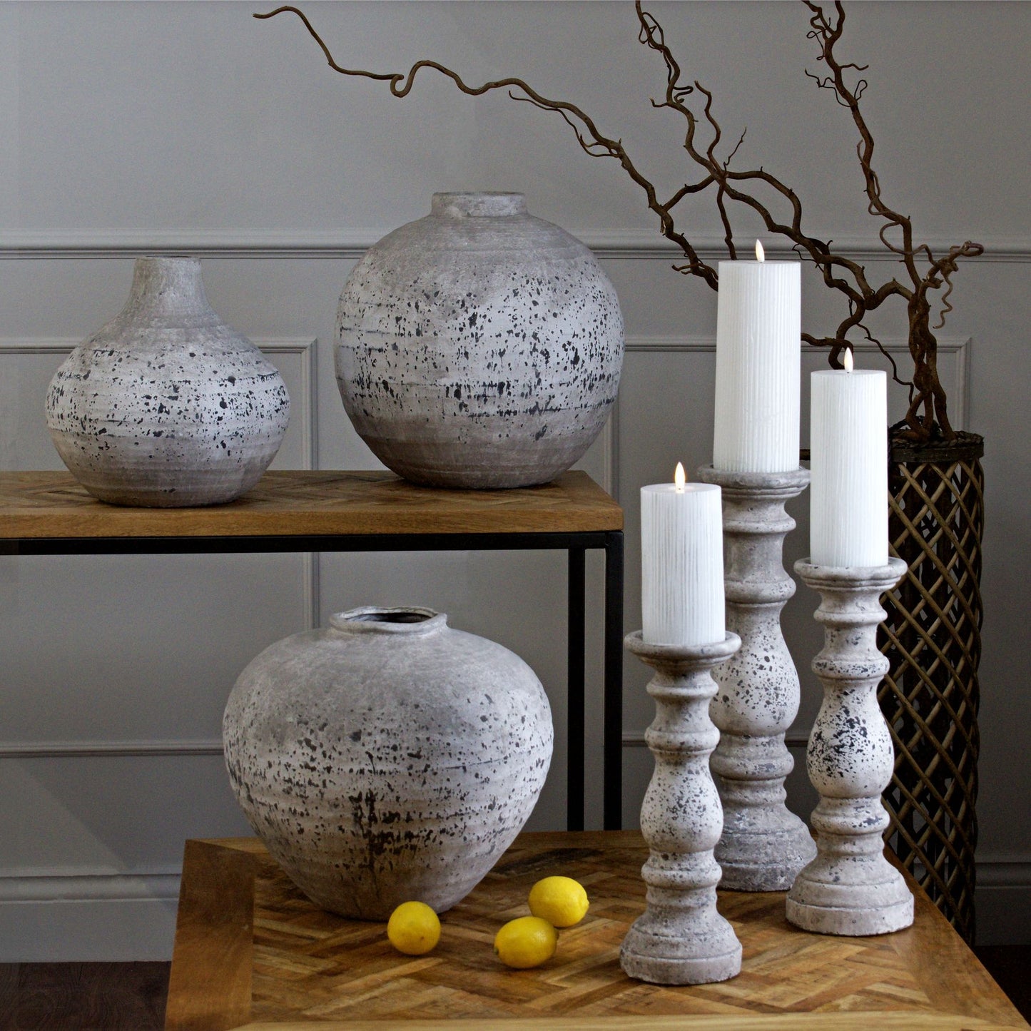 Regola Stone Ceramic Vase - Large