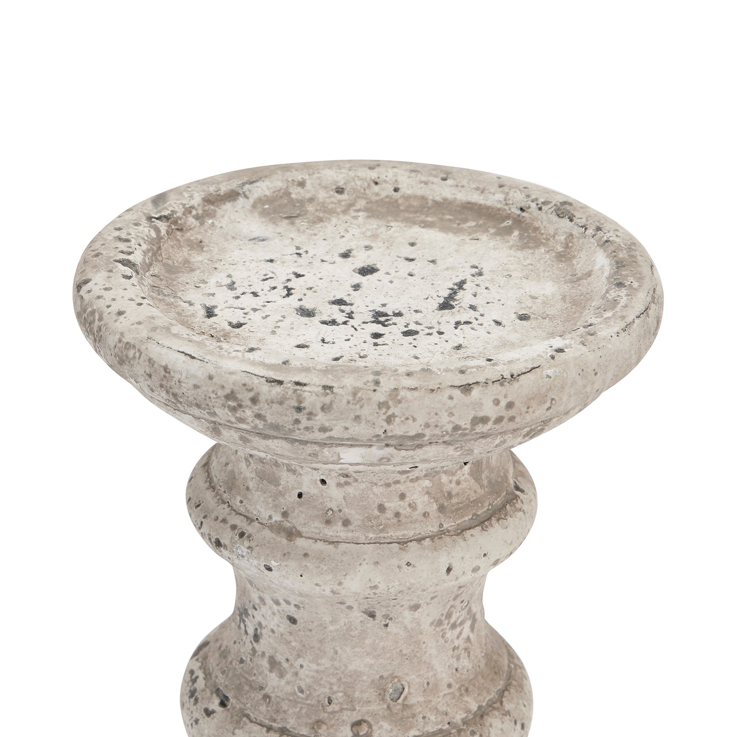 Stone Ceramic Column Candle Holder - Small