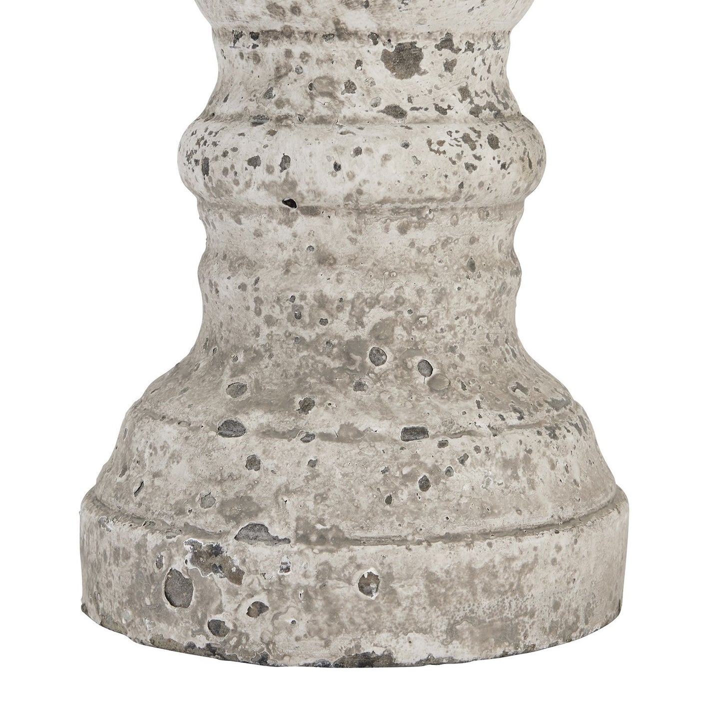 Stone Ceramic Column Candle Holder - Large