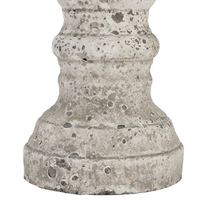 Stone Ceramic Column Candle Holder - Large