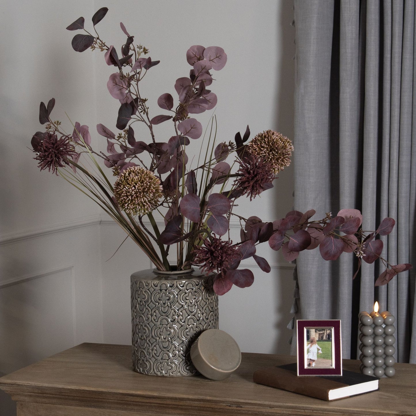 Seville Collection Grey Marrakesh Urn - Large