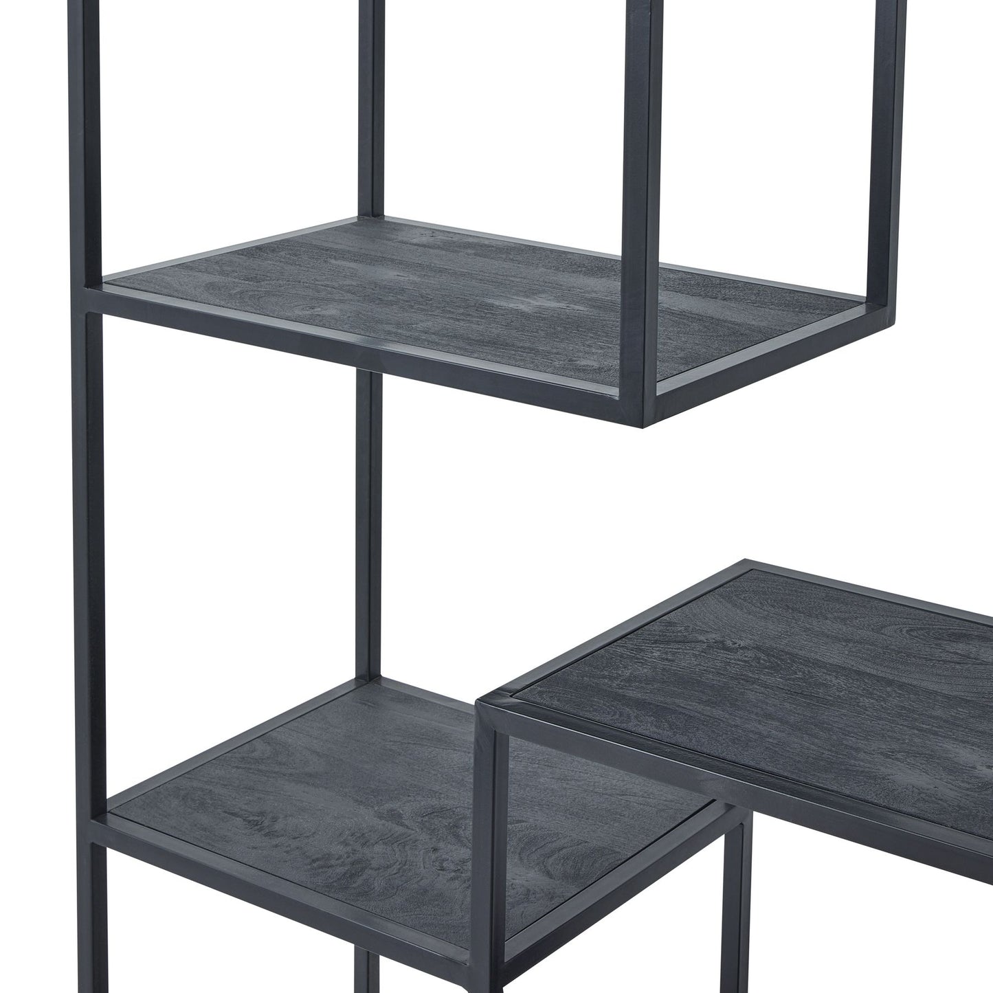 Black Multi Shelf Unit - Large