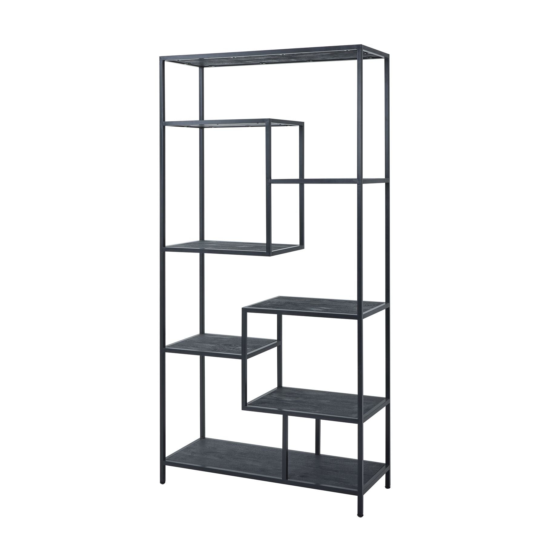Black Multi Shelf Unit - Large