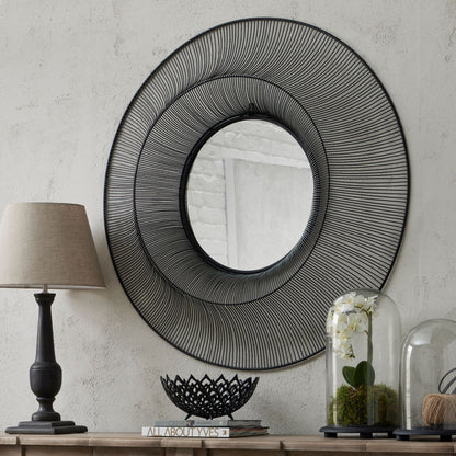 Chico Black Wire Mirror - Large