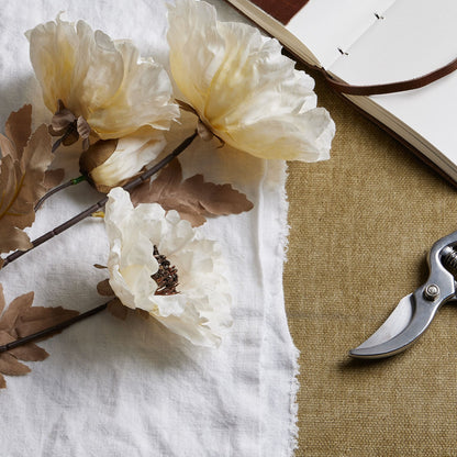 White Poppy Stem - Large