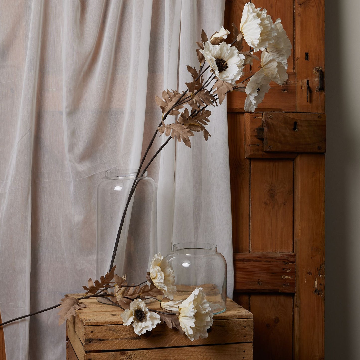 White Poppy Stem - Large