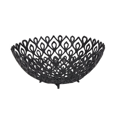 Black Cast Lattice Bowl - Large