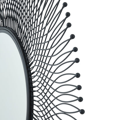 Rio Black Wire Mirror - Large