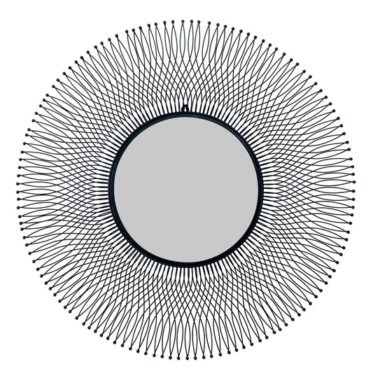 Rio Black Wire Mirror - Large