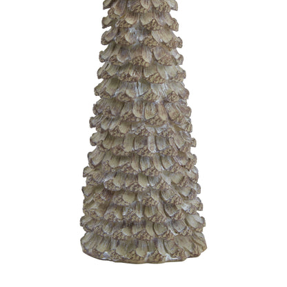 Beige Cedar Tree With Star - Medium