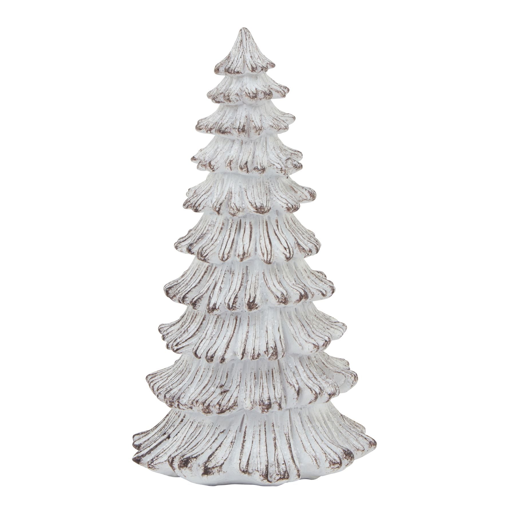 Snowy Fir Tree Sculpture - Small