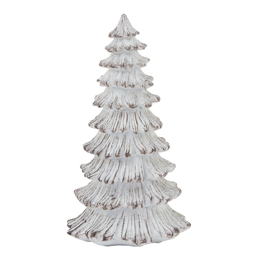 Snowy Fir Tree Sculpture - Small