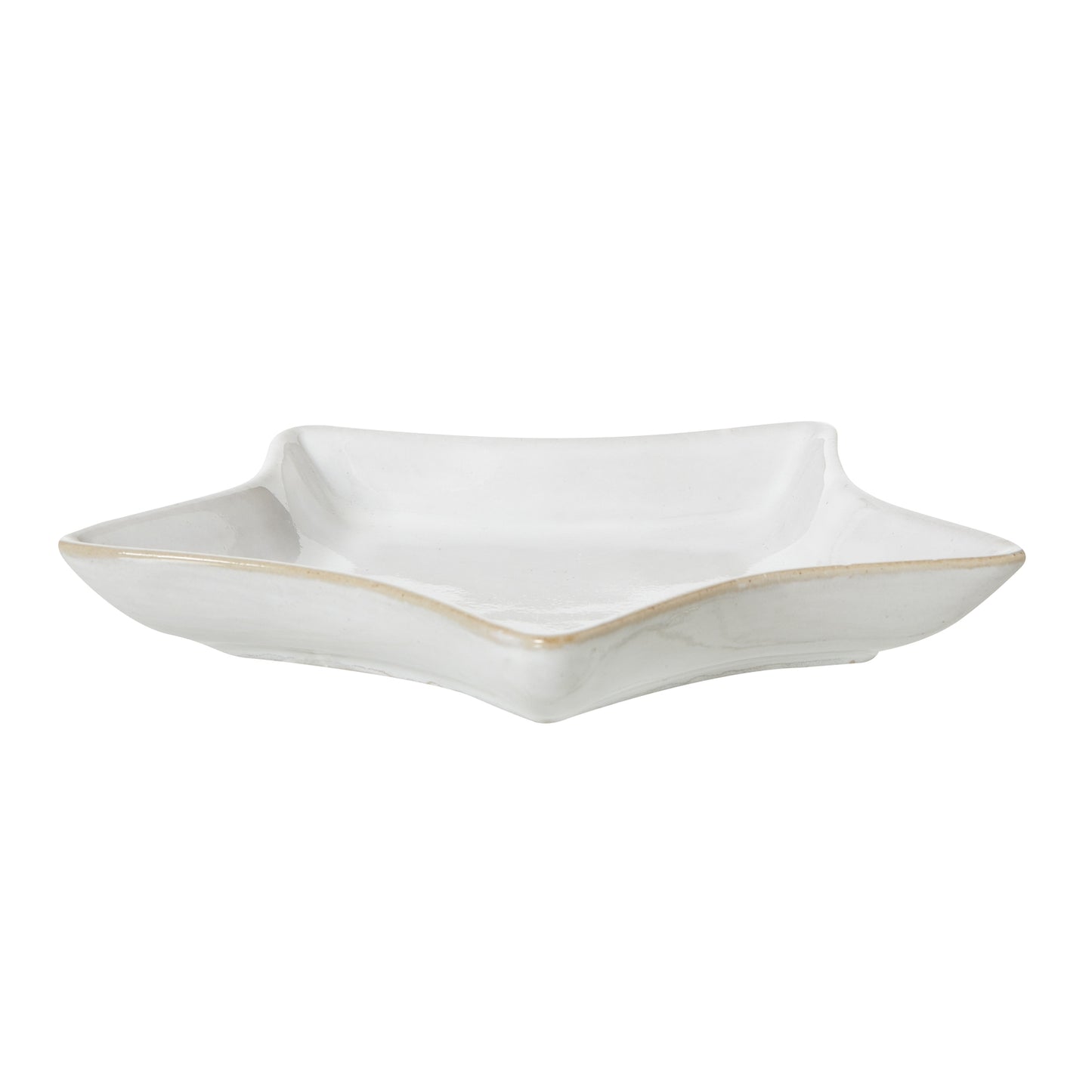 White Ceramic Star Dish - Medium