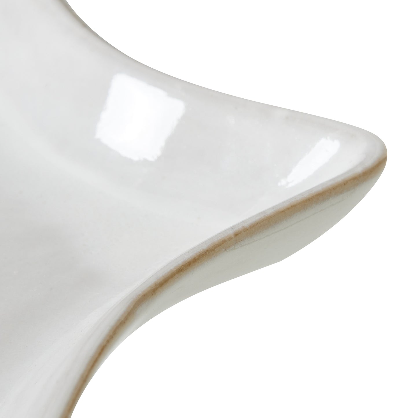 White Ceramic Star Dish - Medium