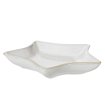 White Ceramic Star Dish - Small